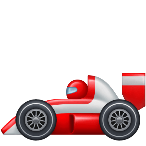 racing car as rendered by Facebook