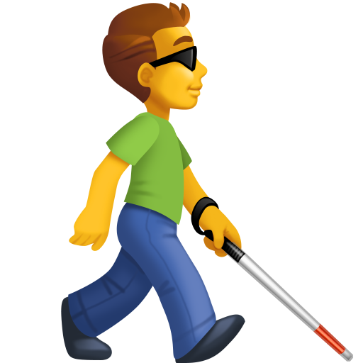 Man with White Cane Facing Right, the design in this release