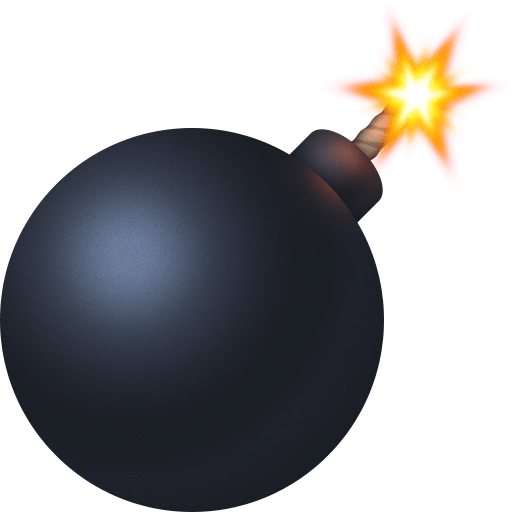 bomb as rendered by Facebook