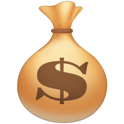 money bag as rendered by Facebook