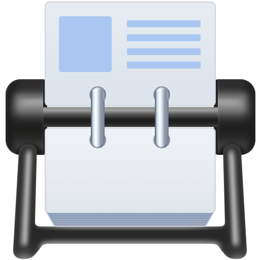 card index as rendered by Facebook