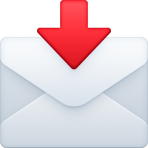 envelope com seta as rendered by Facebook