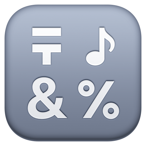 input symbols as rendered by Facebook