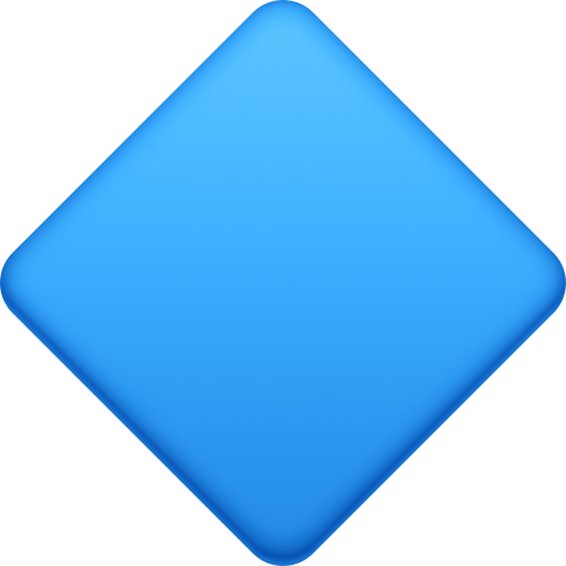 large blue diamond as rendered by Facebook