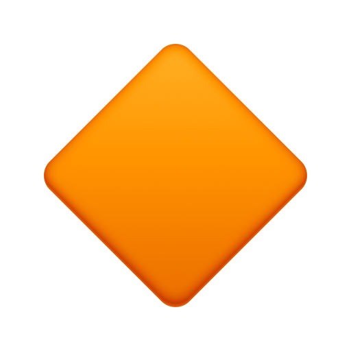 small orange diamond as rendered by Facebook