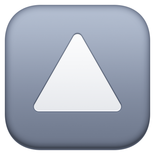 upwards button as rendered by Facebook
