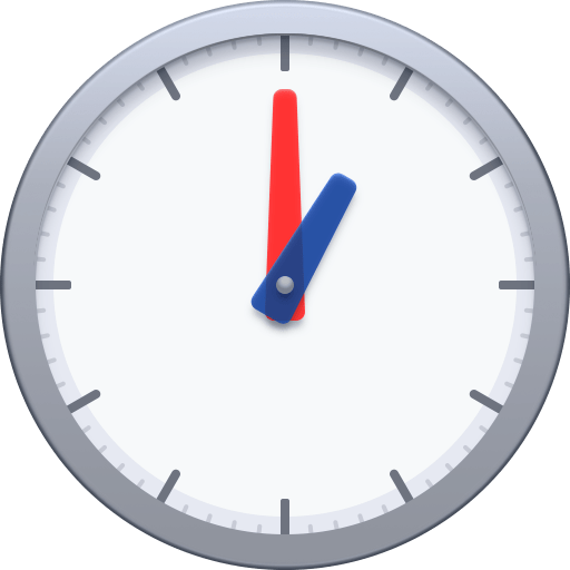 one o’clock as rendered by Facebook