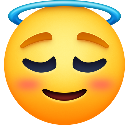 Smiling Face with Halo, the design in this release
