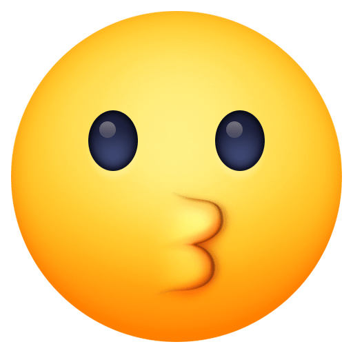 faccina che bacia as rendered by Facebook