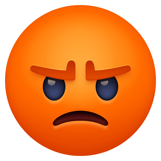 faccina accigliata as rendered by Facebook