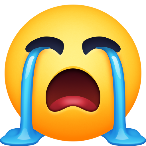 faccina disperata as rendered by Facebook