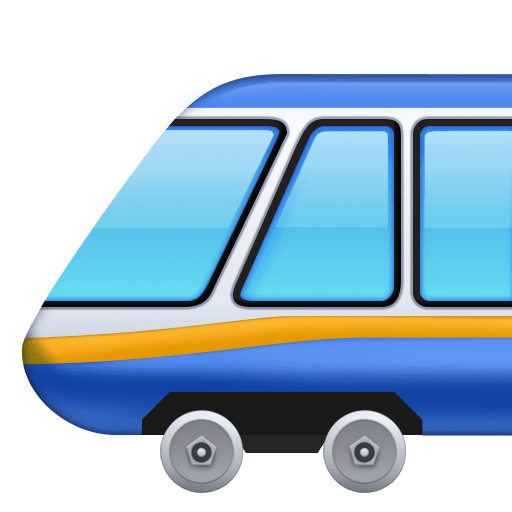 high-speed train as rendered by Facebook