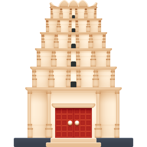 hindu temple as rendered by Facebook