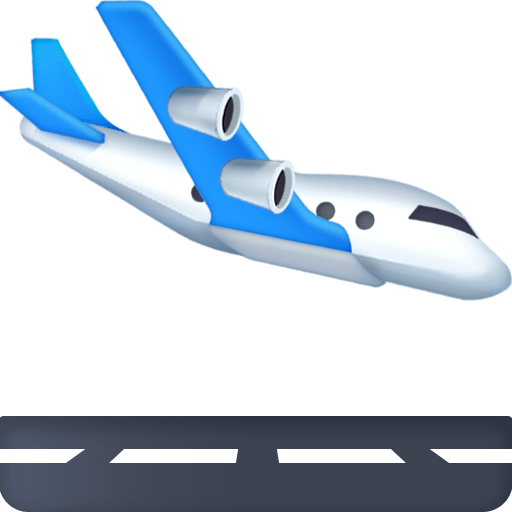 airplane arrival as rendered by Facebook