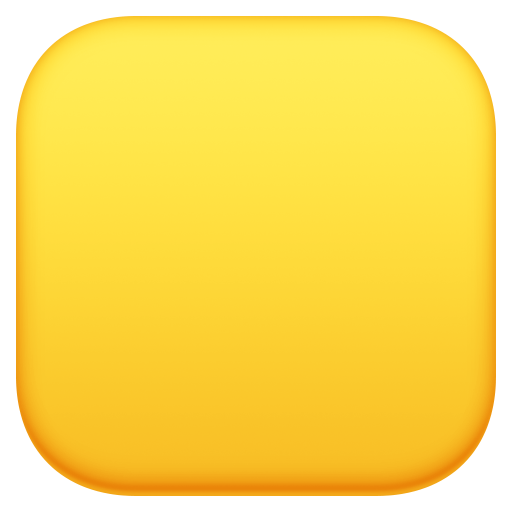 yellow square as rendered by Facebook