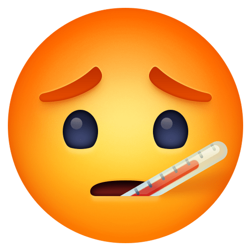 发烧 as rendered by Facebook
