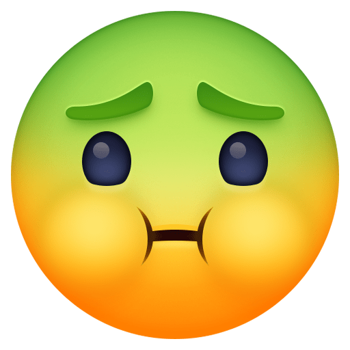 Nauseated Face as drawn by Facebook in 16.0