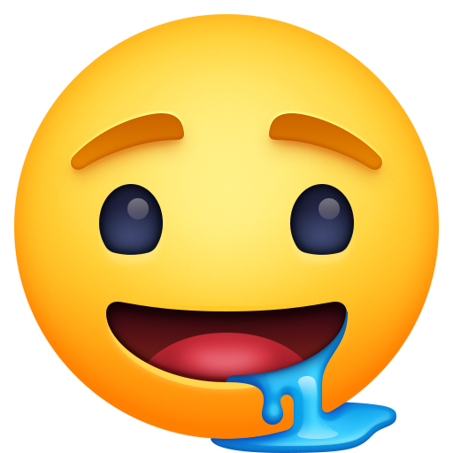 Drooling Face as drawn by Facebook in 16.0