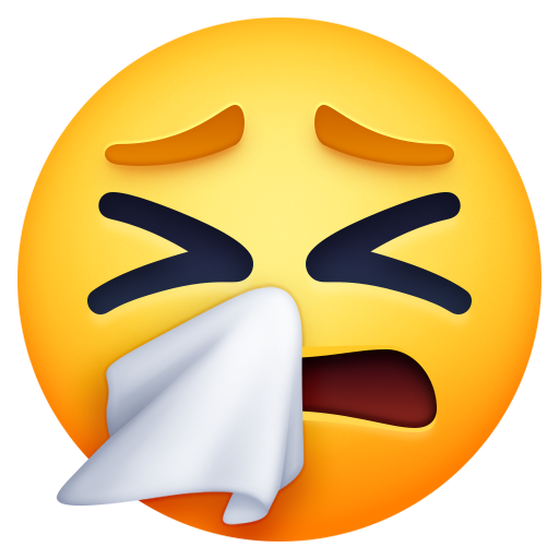 Sneezing Face, the design in this release