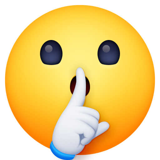 Shushing Face as drawn by Facebook in 16.0