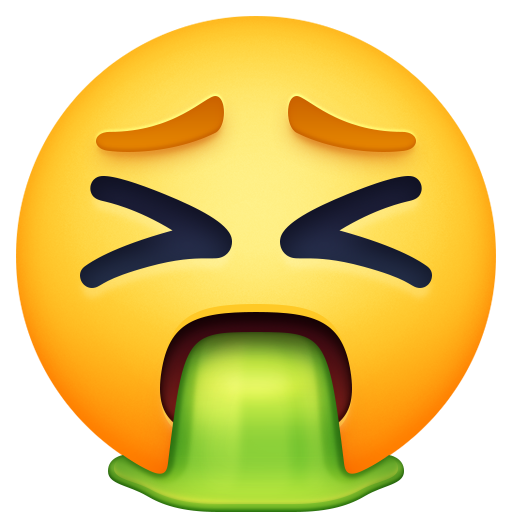 visage qui vomit as rendered by Facebook