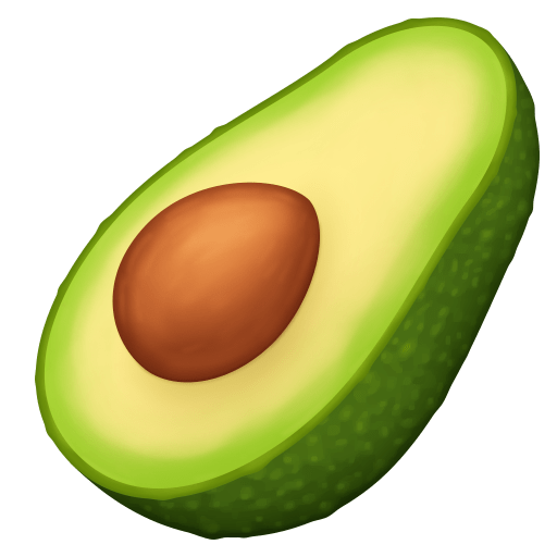 avocado as rendered by Facebook