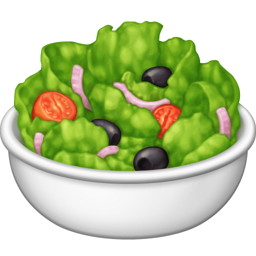 green salad as rendered by Facebook