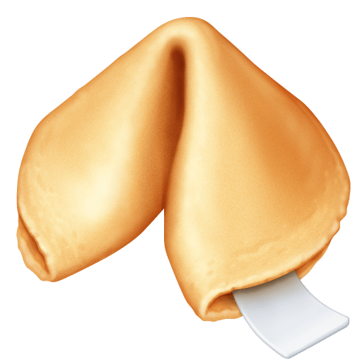 Glückskeks as rendered by Facebook