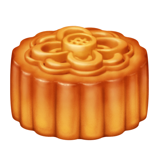 moon cake as rendered by Facebook
