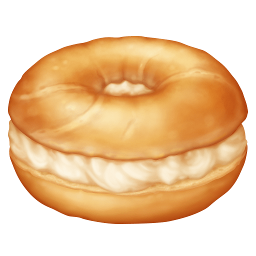 bagel as rendered by Facebook