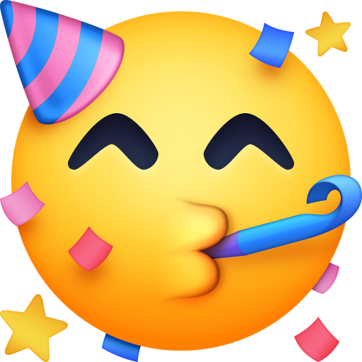 Partygesicht as rendered by Facebook