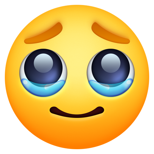 Face Holding Back Tears as drawn by Facebook in 16.0