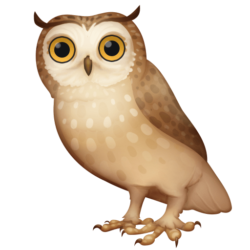 owl as rendered by Facebook