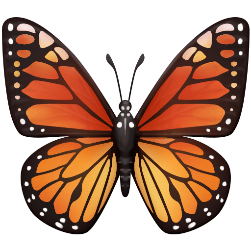 butterfly as rendered by Facebook