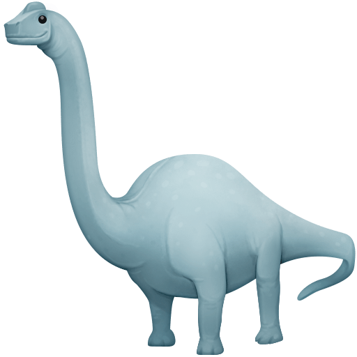 sauropod as rendered by Facebook