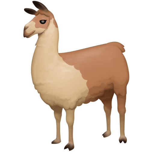 llama as rendered by Facebook