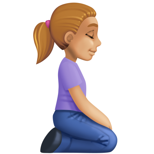 Woman Kneeling Facing Right: Medium-Light Skin Tone, the design in this release