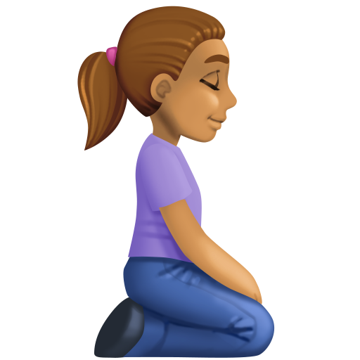 Woman Kneeling Facing Right: Medium Skin Tone, the design in this release