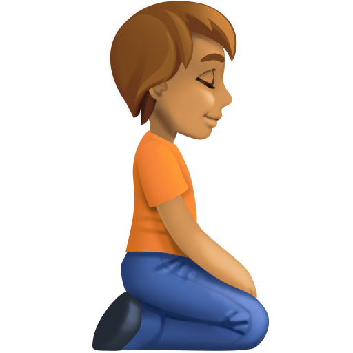 Person Kneeling Facing Right: Medium Skin Tone, the design in this release