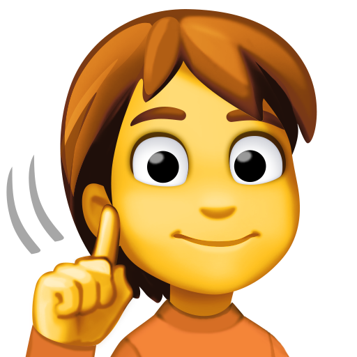 deaf person as rendered by Facebook