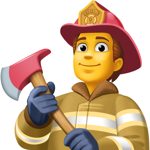 firefighter as rendered by Facebook