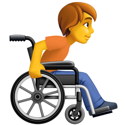 Person in Manual Wheelchair Facing Right, the design in this release