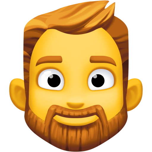 man: beard as rendered by Facebook