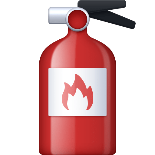 fire extinguisher as rendered by Facebook