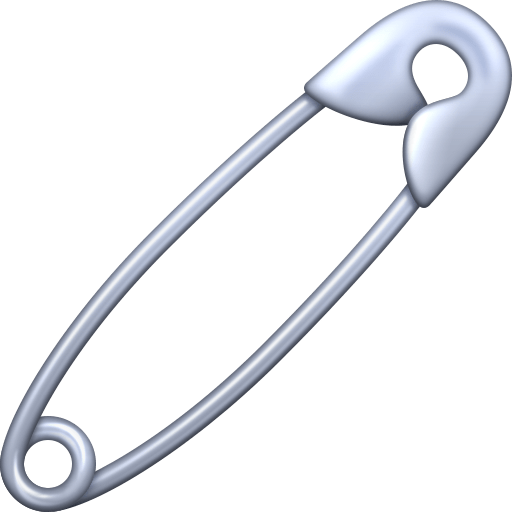 safety pin as rendered by Facebook