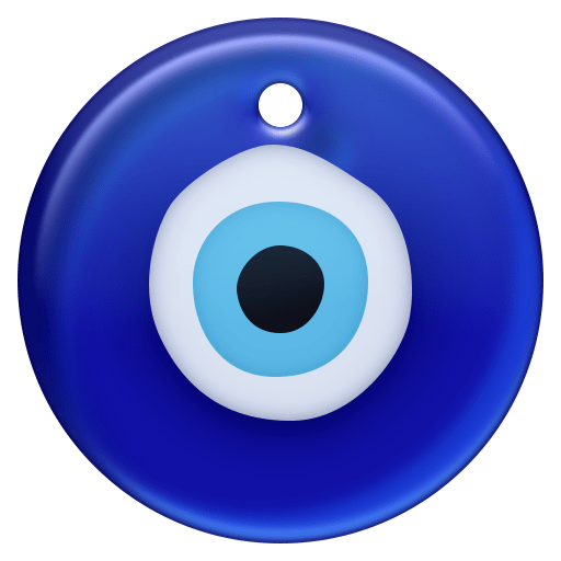 nazar amulet as rendered by Facebook