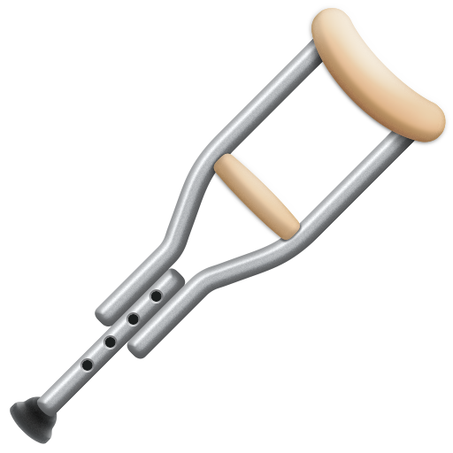 crutch as rendered by Facebook