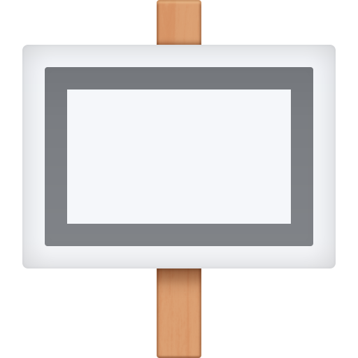 placard as rendered by Facebook