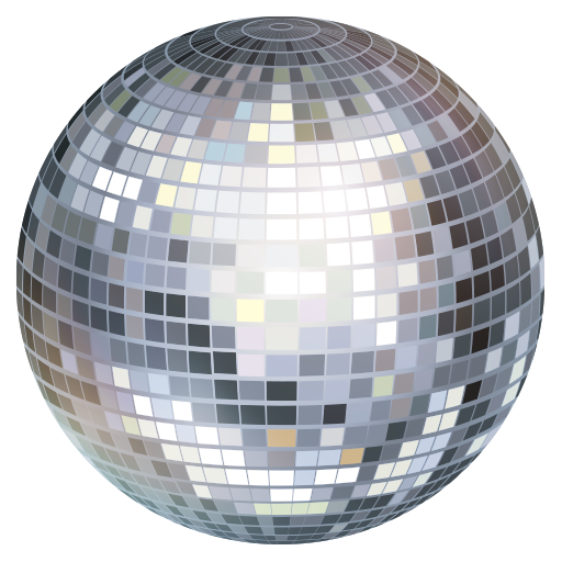 mirror ball as rendered by Facebook