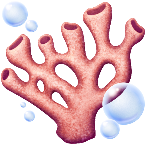 coral as rendered by Facebook